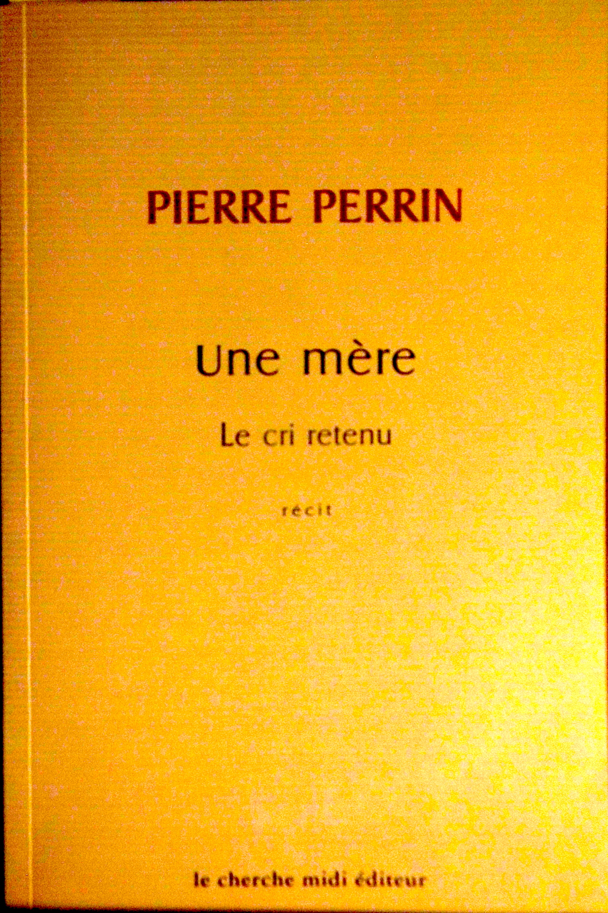 couv. Une mère, chez l’éditeur